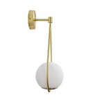 Wall lamps - Abruzzo Wall lamp Gold Milk Ball E14 45 cm Alice ABR-KMA-B - product 2