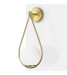 Wall lamps - Abruzzo Wall lamp Gold Milk Ball E14 45 cm Alice ABR-KMA-B - product 4