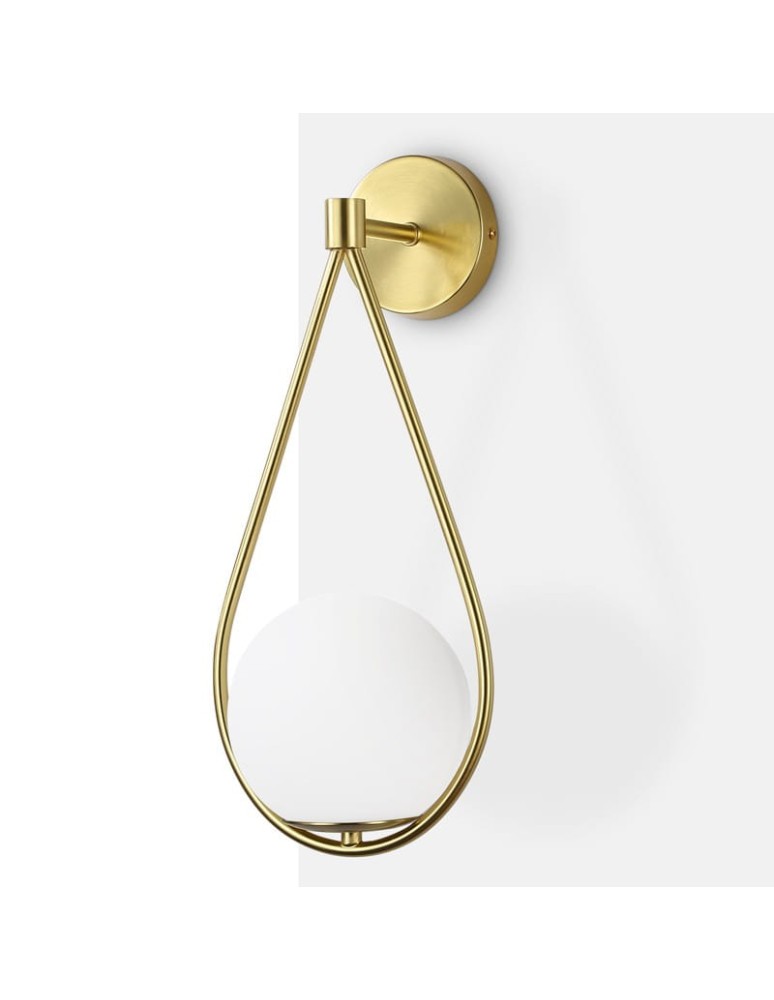 Abruzzo Kinkiet Złoty Kula Mleczna E14 45 cm Alice ABR-KMA-B