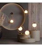 Wall lamps - Abruzzo Wall lamp Gold Milk Ball E14 45 cm Alice ABR-KMA-B - product 6
