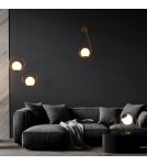 Wall lamps - Abruzzo Wall lamp Gold Milk Ball E14 45 cm Alice ABR-KMA-B - product 7