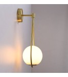Wall lamps - Abruzzo Wall lamp Gold Milk Ball E14 45 cm Alice ABR-KMA-B - product 8