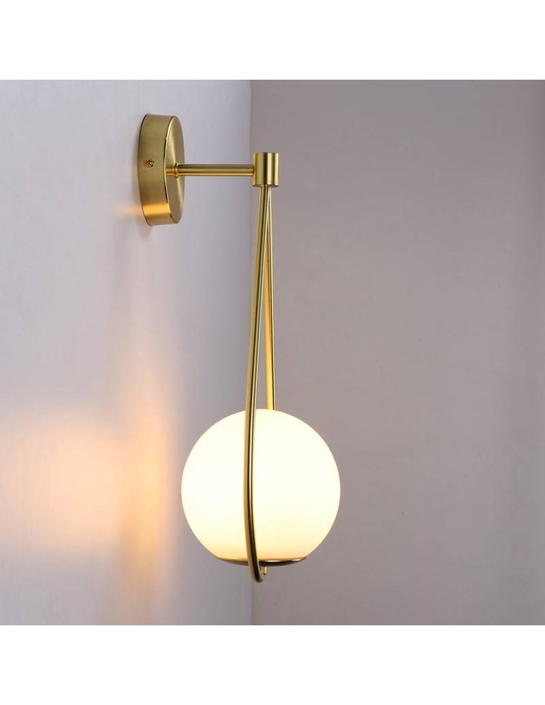 Wall lamps - Abruzzo Wall lamp Gold Milk Ball E14 45 cm Alice ABR-KMA-B - product kolory-swiatla.pl 8