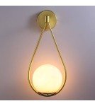 Wall lamps - Abruzzo Wall lamp Gold Milk Ball E14 45 cm Alice ABR-KMA-B - product 9