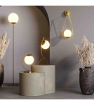 Wall lamps - Abruzzo Wall lamp Gold Milk Ball E14 45 cm Alice ABR-KMA-B - product 11
