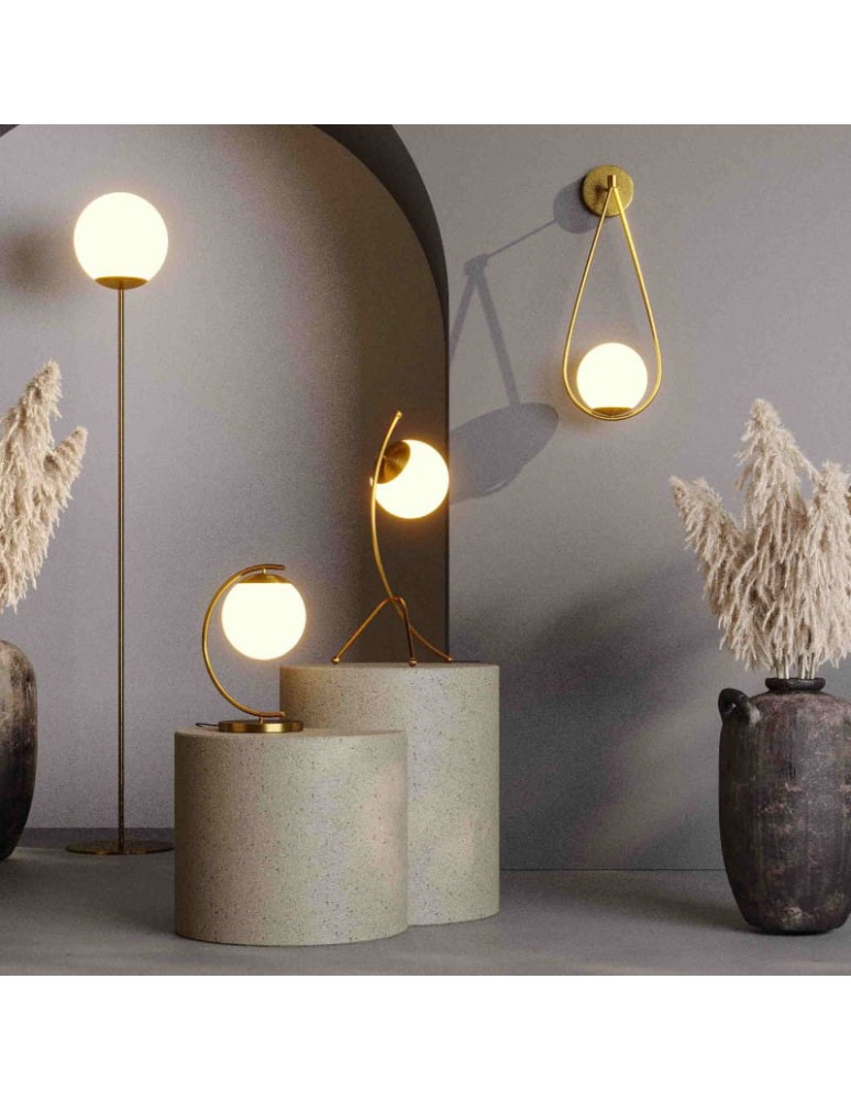 Wall lamps - Abruzzo Wall lamp Gold Milk Ball E14 45 cm Alice ABR-KMA-B - product kolory-swiatla.pl 11