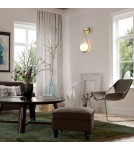 Abruzzo Kinkiet Złoty Kula Mleczna E14 45 cm Alice ABR-KMA-B