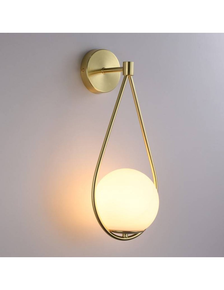 Wall lamps - Abruzzo Wall lamp Gold Milk Ball E14 45 cm Alice ABR-KMA-B - product kolory-swiatla.pl 13