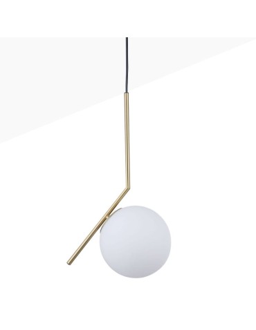 Abruzzo Lampa Wisząca Złota Kula Mleczna  E14 Toscana ABR-KMT-B