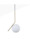 View Abruzzo Gold Milk Ball Pendant Lamp E14 Toscana ABR-KMT-B