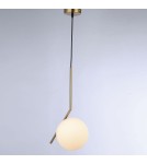 Pendant lamps - Abruzzo Gold Milk Ball Pendant Lamp E14 Toscana ABR-KMT-B - product 2