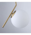 Abruzzo Lampa Wisząca Złota Kula Mleczna  E14 Toscana ABR-KMT-B