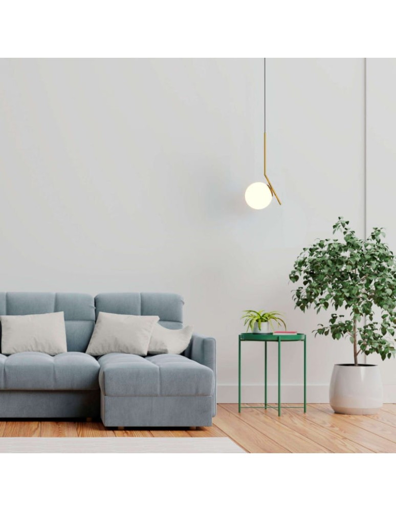 Pendant lamps - Abruzzo Gold Milk Ball Pendant Lamp E14 Toscana ABR-KMT-B - product kolory-swiatla.pl 9