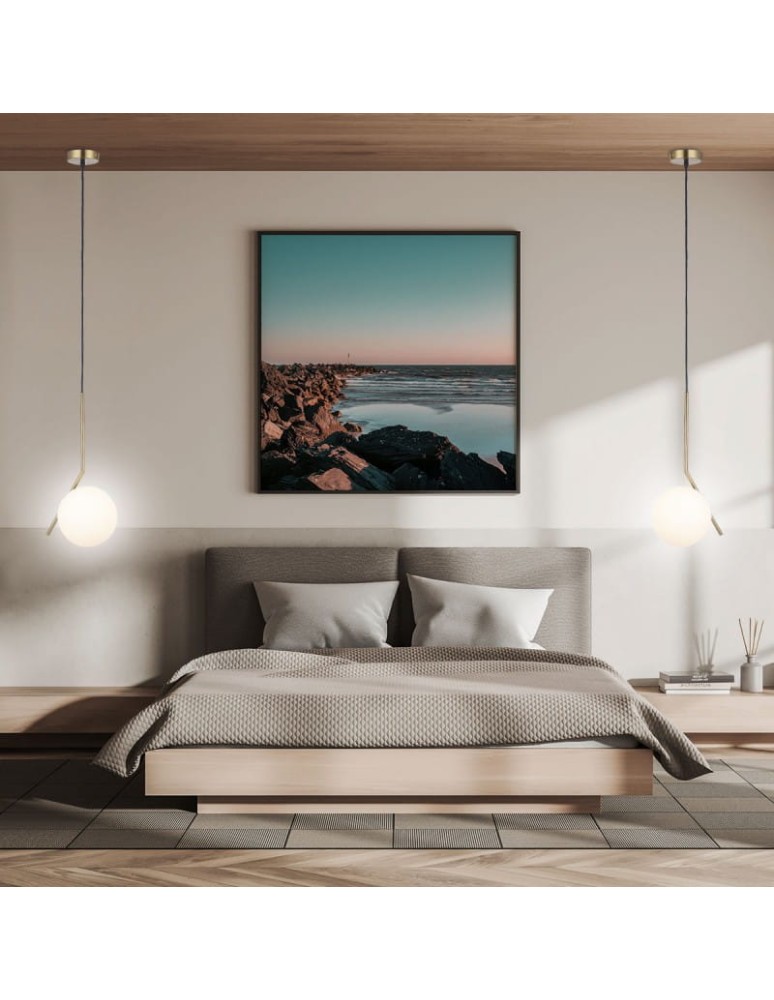 Pendant lamps - Abruzzo Gold Milk Ball Pendant Lamp E14 Toscana ABR-KMT-B - product kolory-swiatla.pl 15