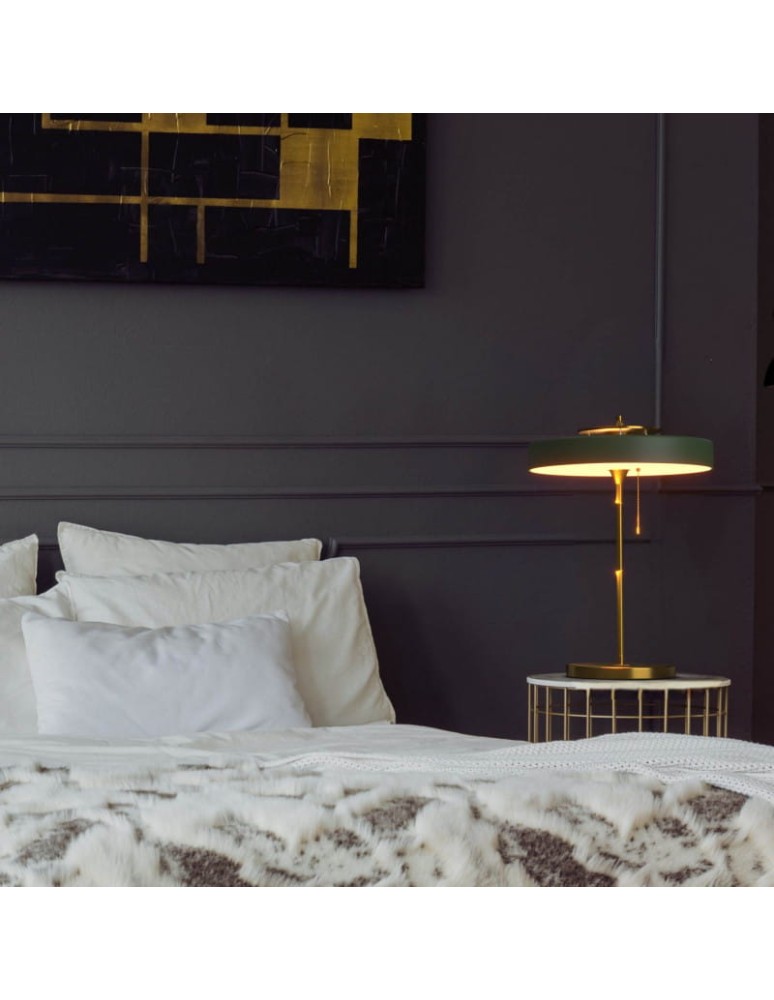 Abruzzo Lampka Biurkowa Bankierka Zielona Banquero 3xE27 ABR-BAQUERO