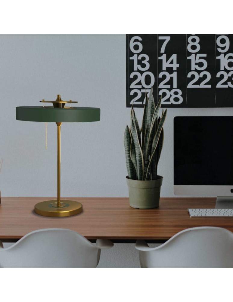 Abruzzo Lampka Biurkowa Bankierka Zielona Banquero 3xE27 ABR-BAQUERO