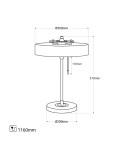 Abruzzo Lampka Biurkowa Bankierka Zielona Banquero 3xE27 ABR-BAQUERO