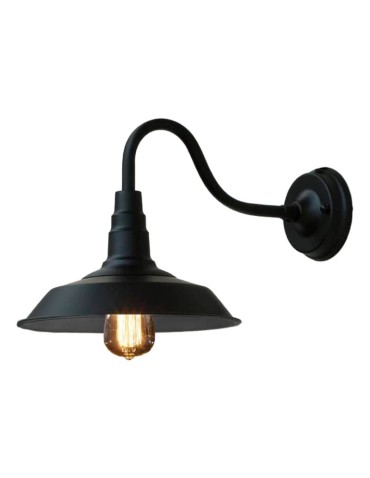 Abruzzo Retro loft wall lamp Black E27 Gloria ABR-KRI-E27-B