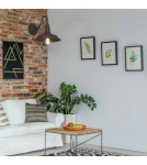 Abruzzo Kinkiet Retro loft Czarny E27 Gloria ABR-KRI-E27-B