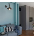 Abruzzo Kinkiet Retro loft Czarny E27 Gloria ABR-KRI-E27-B