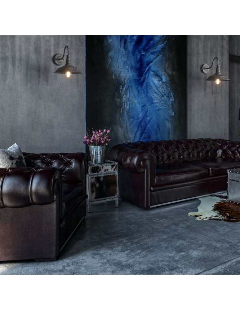 Wall lamps - Abruzzo Retro loft steel wall lamp E27 Gloria ABR-KRI-E27-G - product kolory-swiatla.pl 3