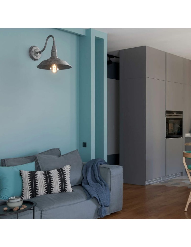 Abruzzo Kinkiet Retro loft stalowy E27 Gloria ABR-KRI-E27-G