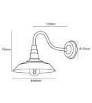 Wall lamps - Abruzzo Retro loft wall lamp Brown E27 Gloria ABR-KRI-E27-BRONZ - product 4