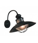 Outdoor wall lamps - Abruzzo Retro loft outdoor wall lamp Black E27 Gloria ABR-KRIZ-E27-B - product 2