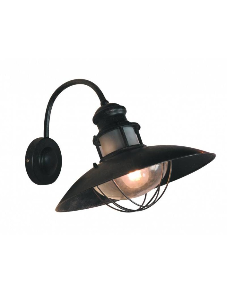 Outdoor wall lamps - Abruzzo Retro loft outdoor wall lamp Black E27 Gloria ABR-KRIZ-E27-B - product kolory-swiatla.pl 2