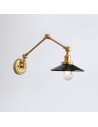 View Abruzzo Retro adjustable wall lamp Black and Gold Gloria ABR-KRNW-GB