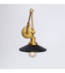 Wall lamps - Abruzzo Retro adjustable wall lamp Black and Gold Gloria ABR-KRNW-GB - product 2