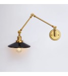 Wall lamps - Abruzzo Retro adjustable wall lamp Black and Gold Gloria ABR-KRNW-GB - product 3