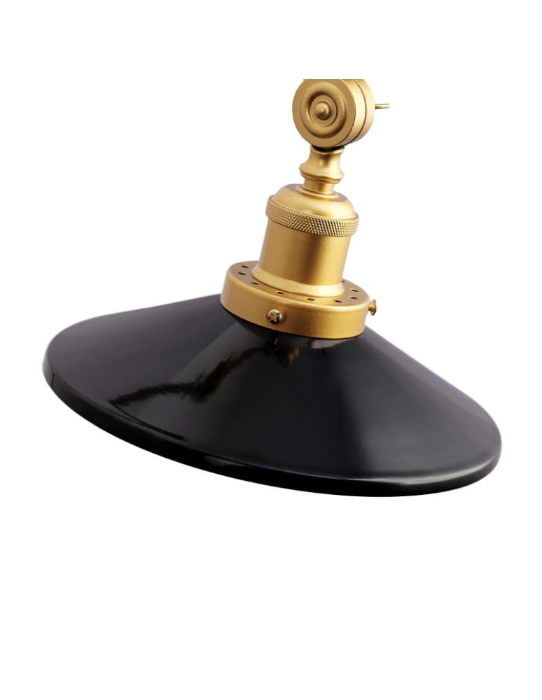 Wall lamps - Abruzzo Retro adjustable wall lamp Black and Gold Gloria ABR-KRNW-GB - product kolory-swiatla.pl 4