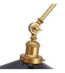 Wall lamps - Abruzzo Retro adjustable wall lamp Black and Gold Gloria ABR-KRNW-GB - product 5