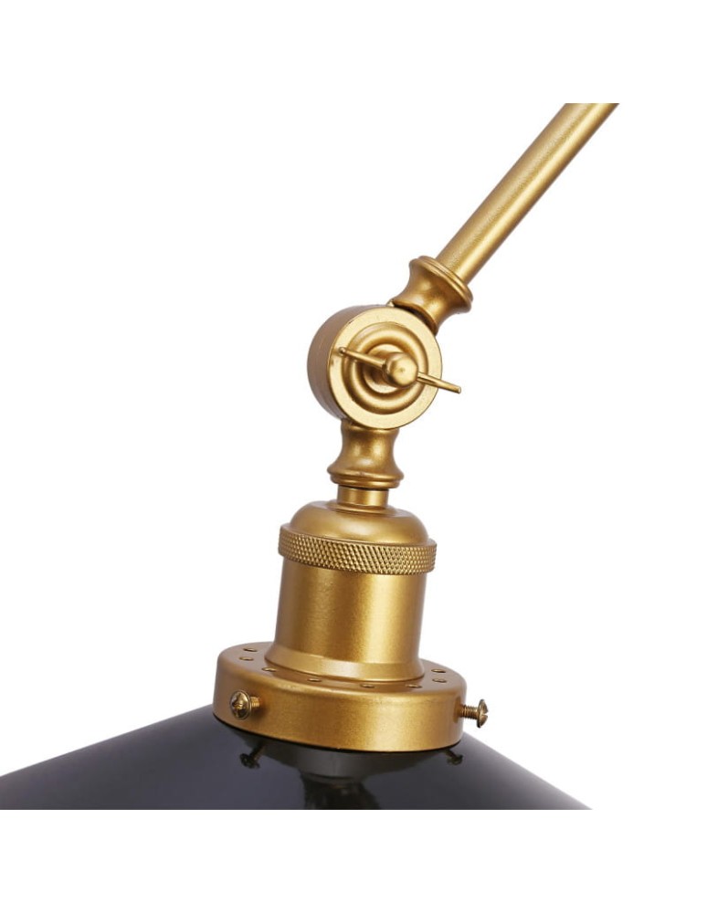 Wall lamps - Abruzzo Retro adjustable wall lamp Black and Gold Gloria ABR-KRNW-GB - product kolory-swiatla.pl 5