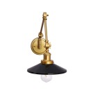 Wall lamps - Abruzzo Retro adjustable wall lamp Black and Gold Gloria ABR-KRNW-GB - product 6