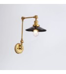 Wall lamps - Abruzzo Retro adjustable wall lamp Black and Gold Gloria ABR-KRNW-GB - product 11