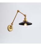 Wall lamps - Abruzzo Retro adjustable wall lamp Black and Gold Gloria ABR-KRNW-GB - product 12