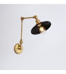 Wall lamps - Abruzzo Retro adjustable wall lamp Black and Gold Gloria ABR-KRNW-GB - product 13