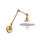 Abruzzo Kinkiet Retro nastawny Biało Złoty Gloria ABR-KRNW-GW