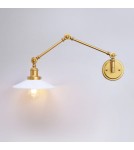 Wall lamps - Abruzzo Retro wall lamp adjustable White Gold Gloria ABR-KRNW-GW - product 2