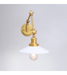 Wall lamps - Abruzzo Retro wall lamp adjustable White Gold Gloria ABR-KRNW-GW - product 3