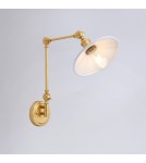 Wall lamps - Abruzzo Retro wall lamp adjustable White Gold Gloria ABR-KRNW-GW - product 4