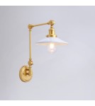 Wall lamps - Abruzzo Retro wall lamp adjustable White Gold Gloria ABR-KRNW-GW - product 5