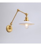 Wall lamps - Abruzzo Retro wall lamp adjustable White Gold Gloria ABR-KRNW-GW - product 11