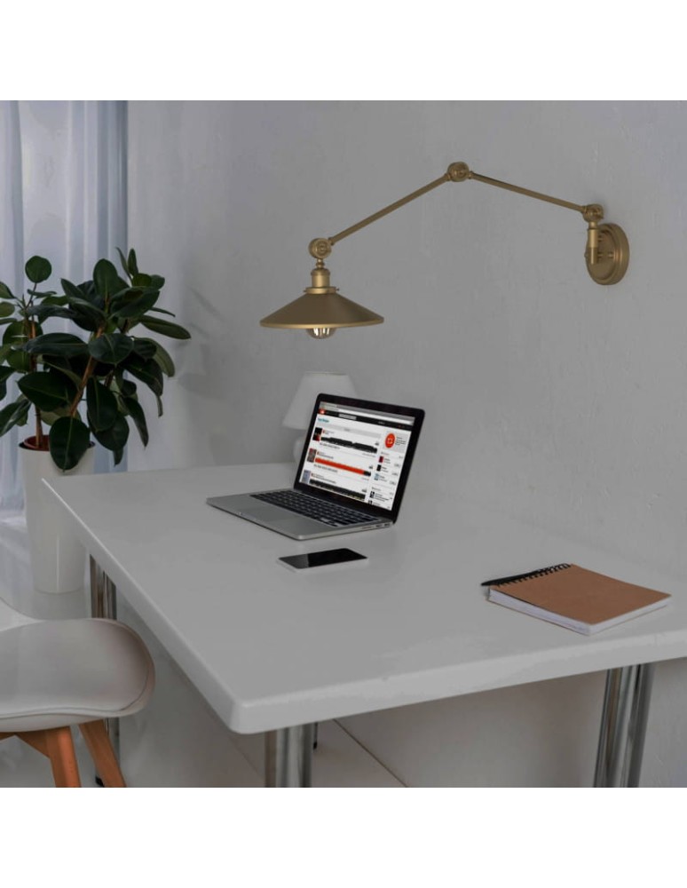 Wall lamps - Abruzzo Retro adjustable gold wall lamp Gloria ABR-KRNW-G - product kolory-swiatla.pl 3