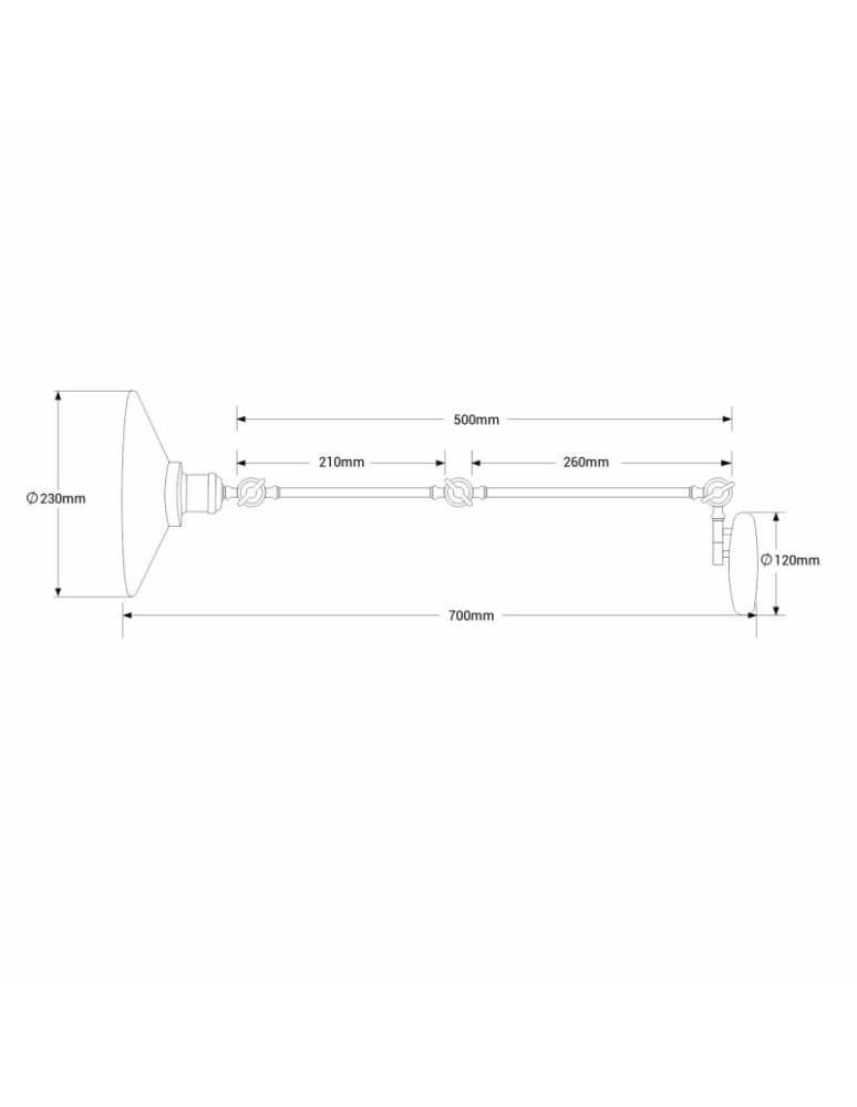 Wall lamps - Abruzzo Retro adjustable gold wall lamp Gloria ABR-KRNW-G - product kolory-swiatla.pl 8