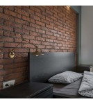 Abruzzo Kinkiet Retro nastawny Złoty Gloria ABR-KRNW-G