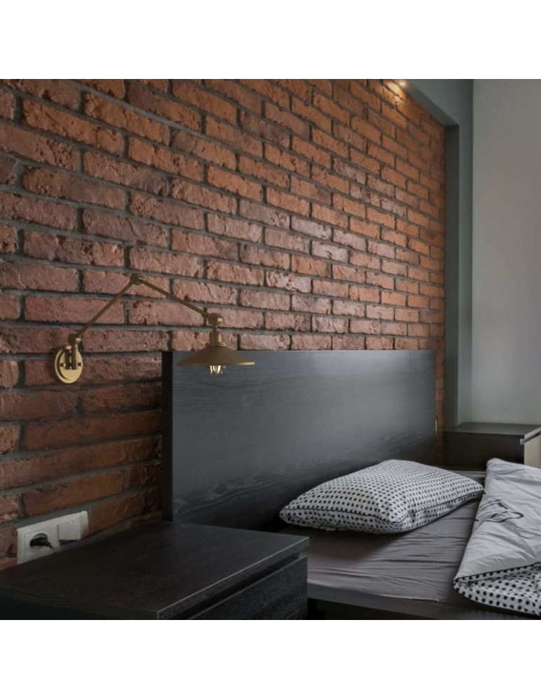 Wall lamps - Abruzzo Retro adjustable gold wall lamp Gloria ABR-KRNW-G - product kolory-swiatla.pl 15