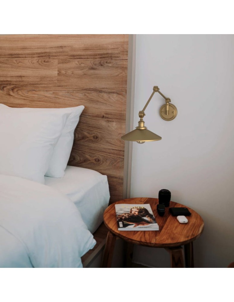 Abruzzo Kinkiet Retro nastawny Złoty Gloria ABR-KRNW-G